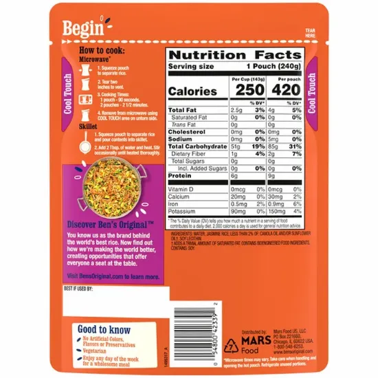 Picture of Ben's Original Jasmine Rice Easy Dinner Side